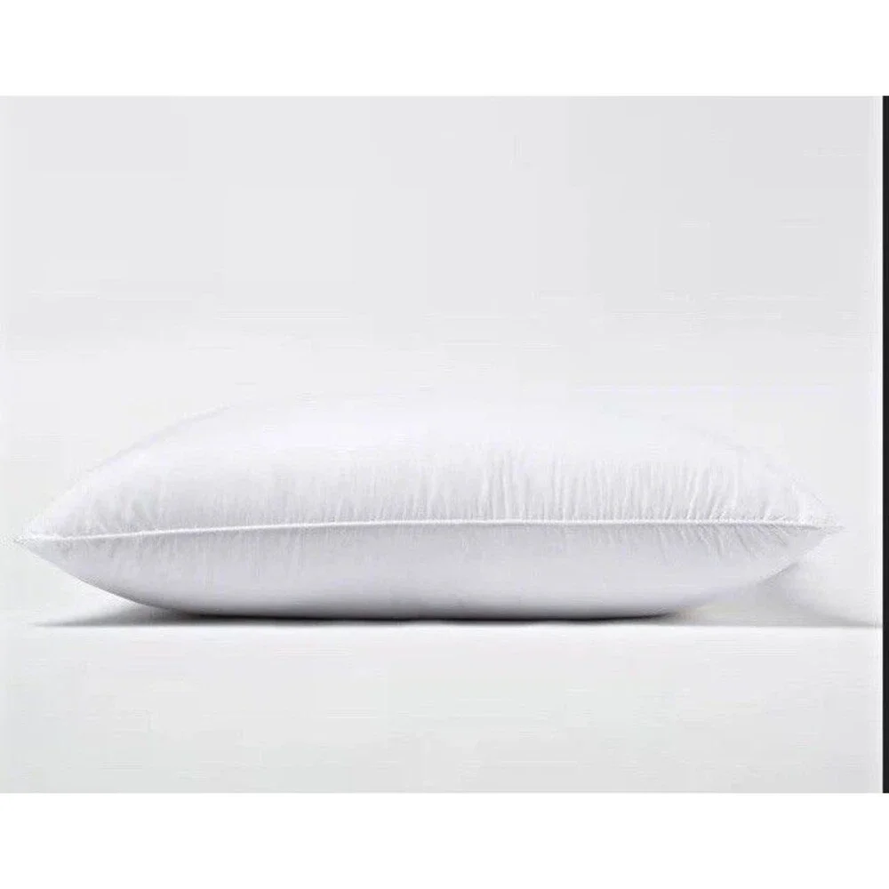 Quince Premium Down Alternative Pillow King Medium/Firm White Cotton Sateen